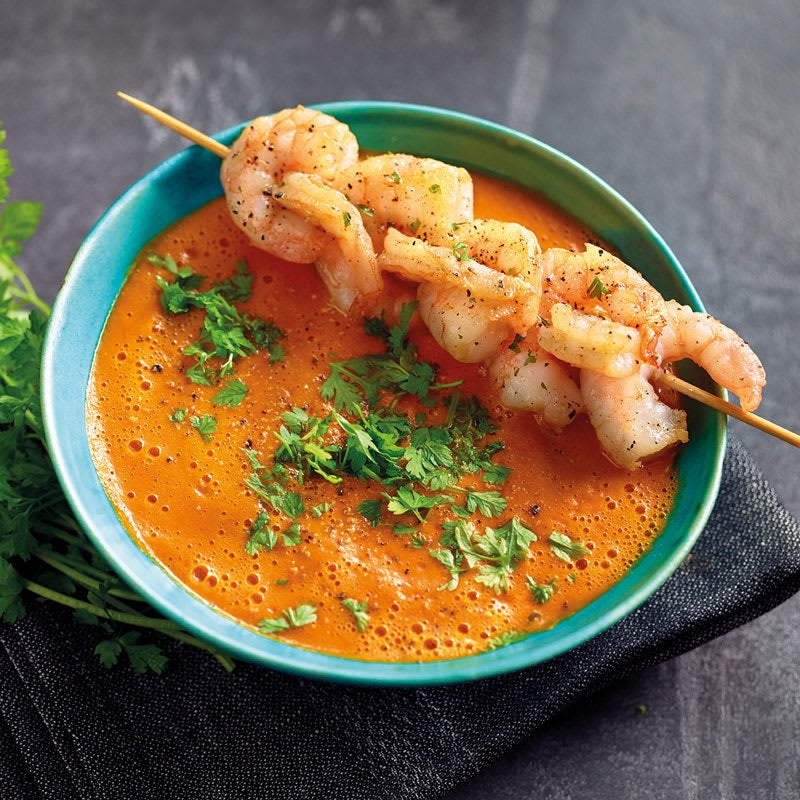 Foto Karotten-Curry-Suppe mit Crevetten von WW