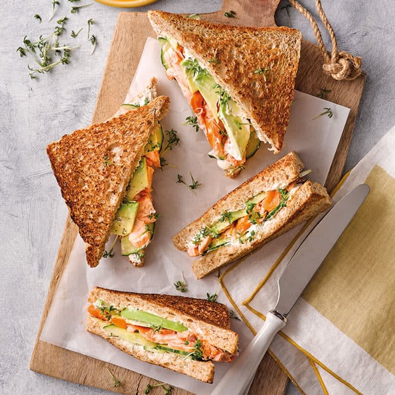 Foto Lachs-Avocado-Sandwich von WW