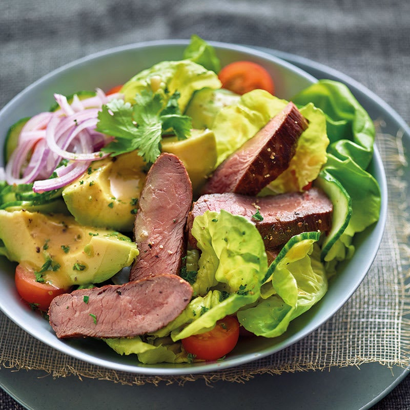 Steak-Avocado-Salat