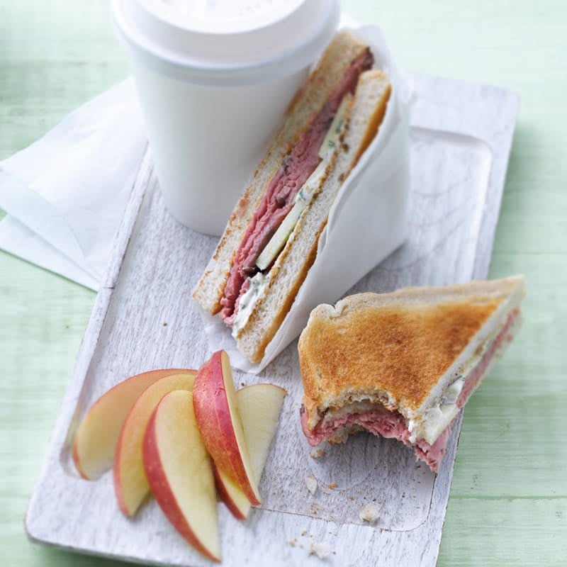 Foto Roastbeef-Sandwich mit scharfer Meerrettichcreme von WW