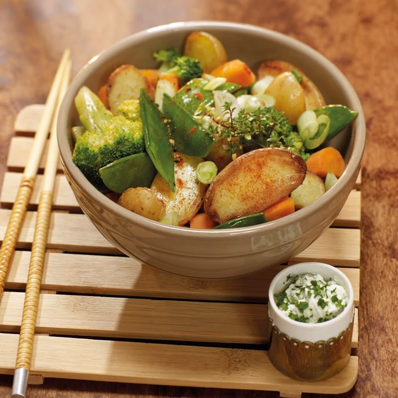 Photo de Légumes et grenailles au wok prise par WW