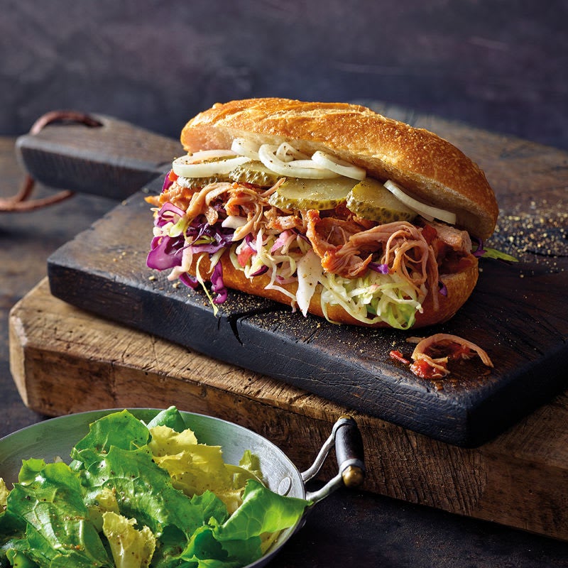 Foto Pulled-Pork-Sandwiches mit Coleslaw von WW
