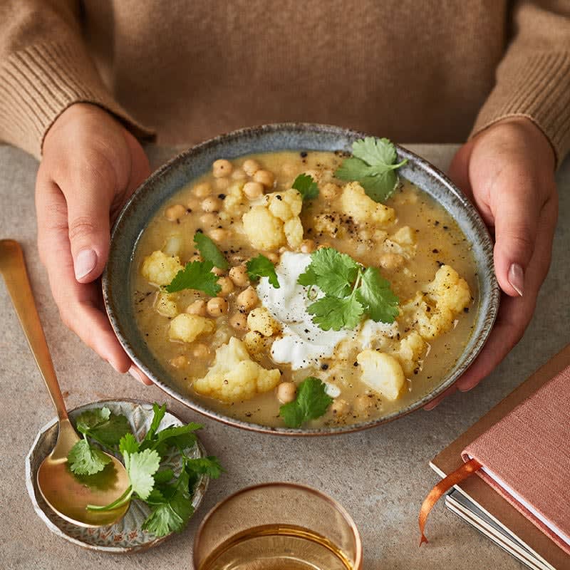 Photo de Soupe de pois chiches et chou-fleur au curry prise par WW